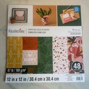 Recollections 12 by 12 Terracotta Paper Pack
